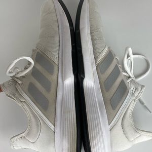 Adidas Mens Gamecourt White Running Shoes Low Top